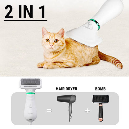 2 in 1 Dryer Brush + Comb for drying pets