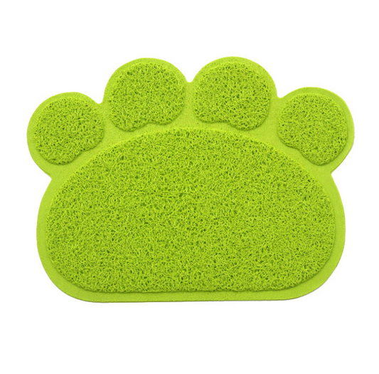 Paw shaped litter mat