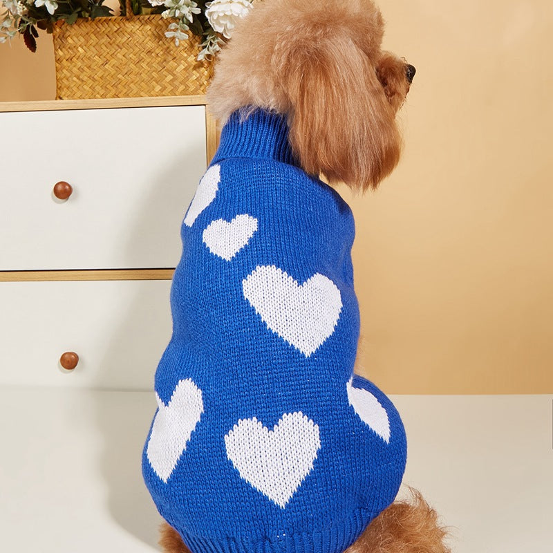 Maglione lavorato a maglia per cani